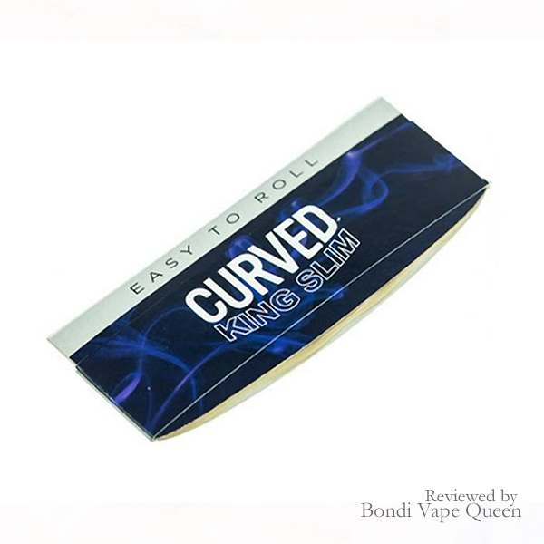 Curved King Size Slim Rolling Paper with Curved Rolling Edge