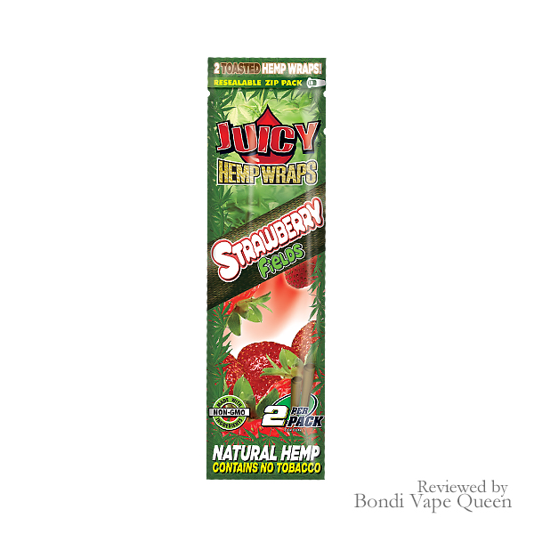 Juicy Jay's Hemp Wraps Strawberry Fields - 2 per pack
