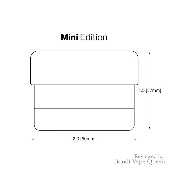 flower mill mini edition dimensions